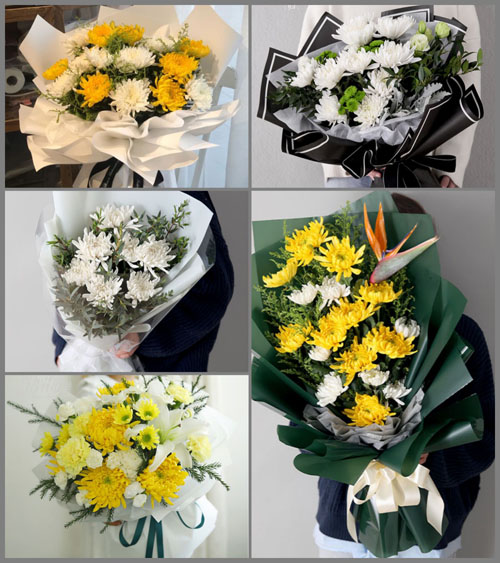 山西太原小店区北格镇张花营村白事花束代送